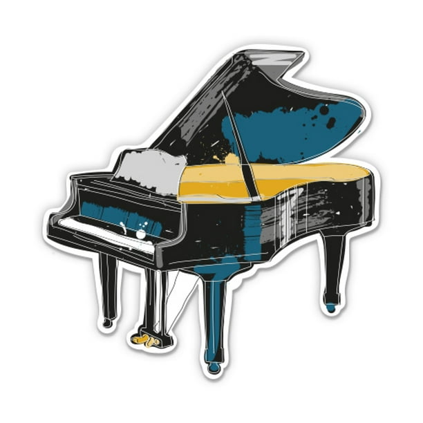 Playing Piano Vinyl Decal Sticker Classical Music Light Switch Kids Nursery
